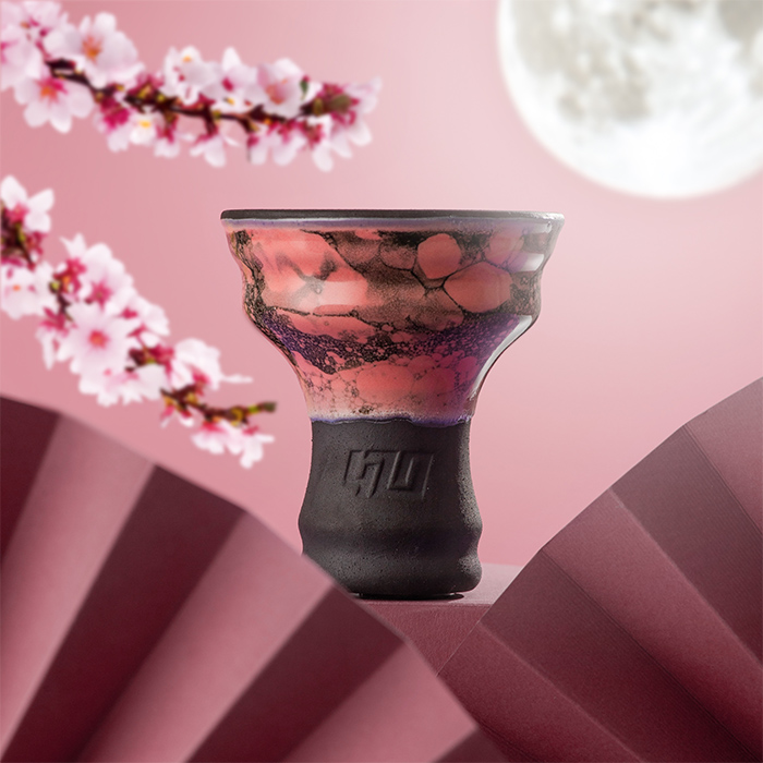 Чаша 420 Bowls Uranum Sakura Moon Pink + Табак 420 Белая клубника