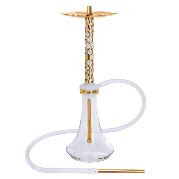 Кальян Embery MONO-H 4.0 Supreme Gold White с колбой Embery Clear Кальян Embery MONO-H 4.0 Supreme Gold White с колбой Embery Clear