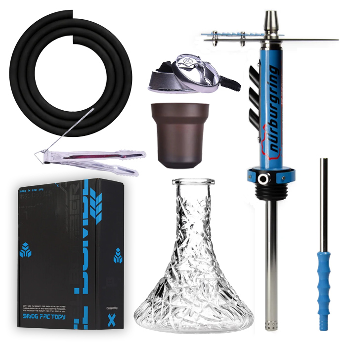 Кальян Storm Bomber Nürburgring Blue полный комплект Кальян Storm Bomber Nürburgring Blue полный комплект