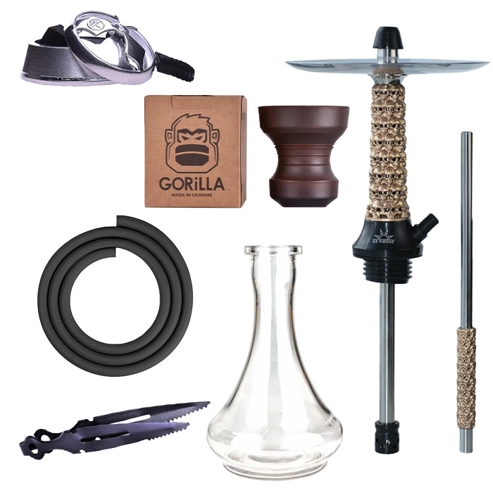 Кальян Sunrise Hookah Windskull Full Set Gold