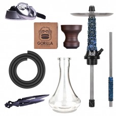 Кальян Sunrise Hookah Windskull New Blue 50 см