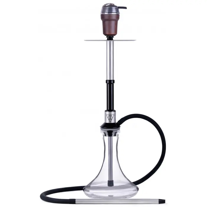 Кальян T-Hookah Transformer Silver Black на колбе Craft Clear