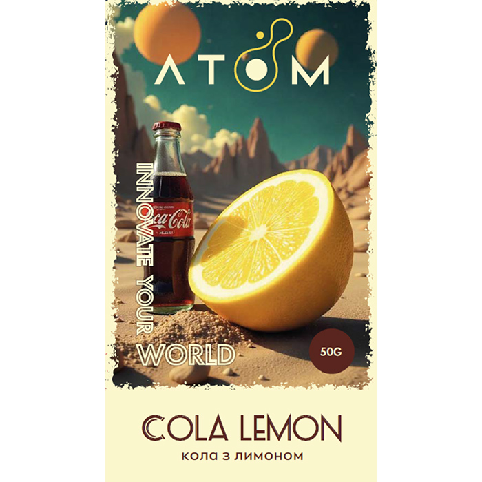 Табак Atom Cola Lemon (Кола, Лимон)