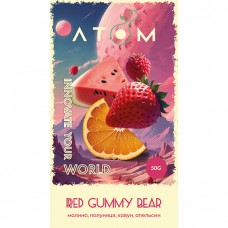 Табак Atom Red Gummy Bear (Малина, Клубника, Арбуз, Апельсин) 50 г