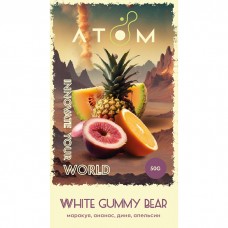 Тютюн Atom White Gummy Bear (Маракуя, Ананас, Диня, Апельсин) 50 г