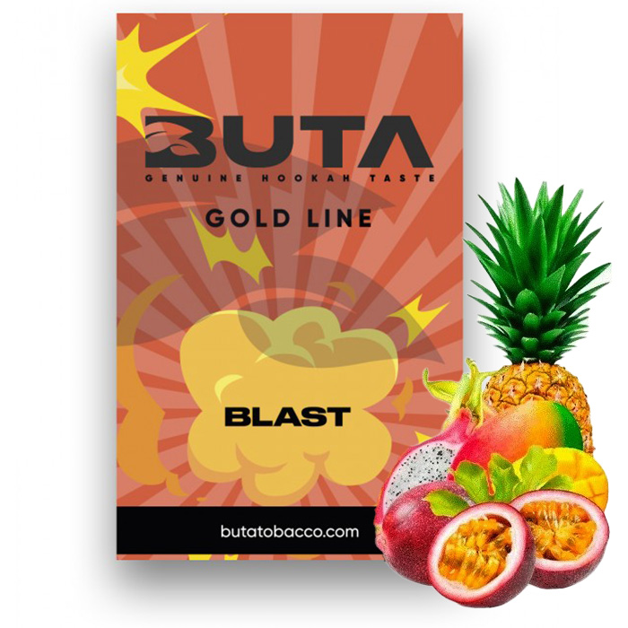 Табак Buta Gold Line Blast (Ананас, Манго, Маракуйя, Питайя)