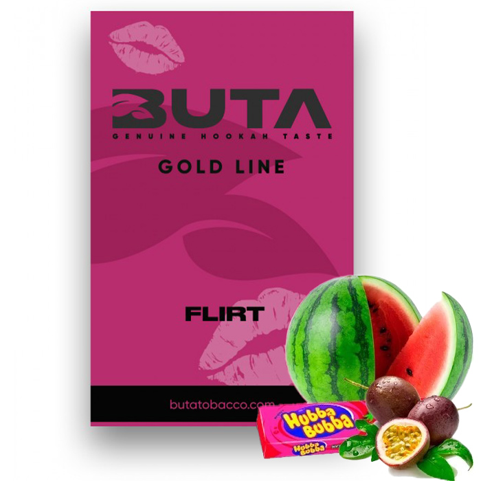 Табак Buta Gold Line Flirt (Арбуз, Маракуйя, Сладкая Жвачка)