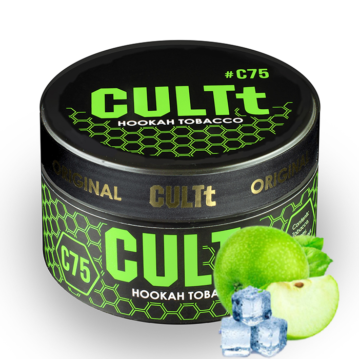 Тютюн CULTt C75 Green Apple Ice (Зелене яблуко, Лід)