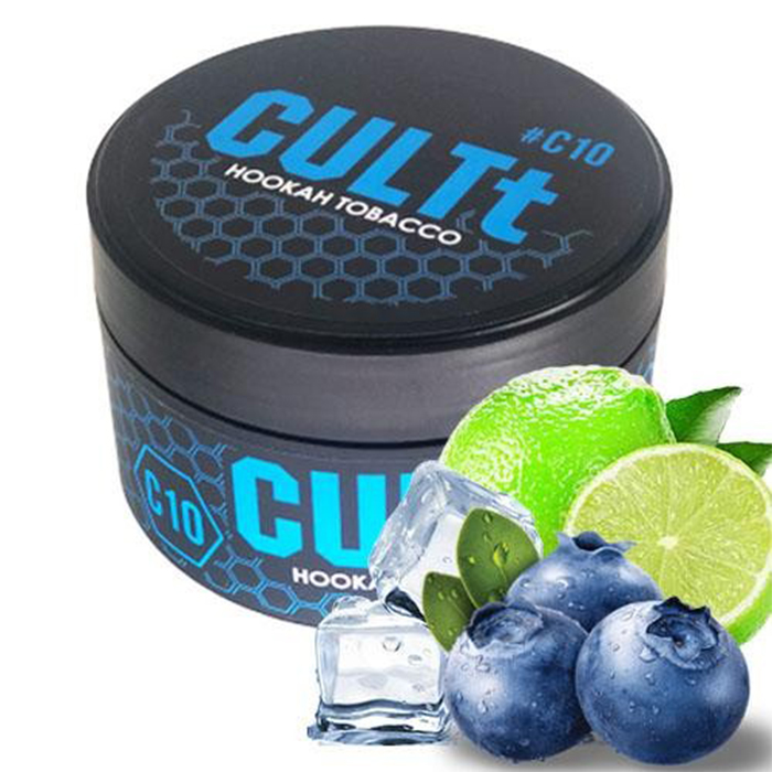 Табак CULTt C10 Lime Blueberry Ice (Лайм, Черника, Лед)