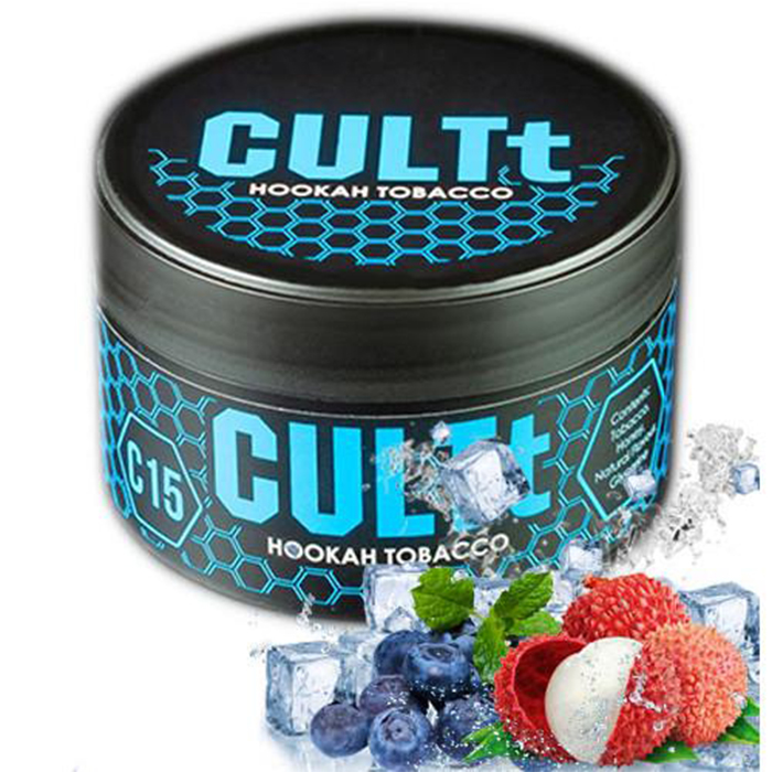 Тютюн CULTt C15 Blueberrie Lychee Ice (Чорниця, Лічі, Лід)