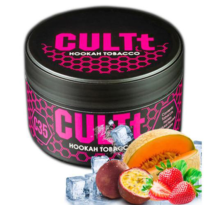 Табак CULTt C35 Strawberries Passion Fruit Melon Ice (Клубника, Маракуйя, Лед, Дыня)