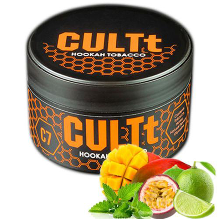 Тютюн CULTt C7 Lime Passion Fruit Mango Mint (Лайм, Мʼята, Маракуя, Манго)