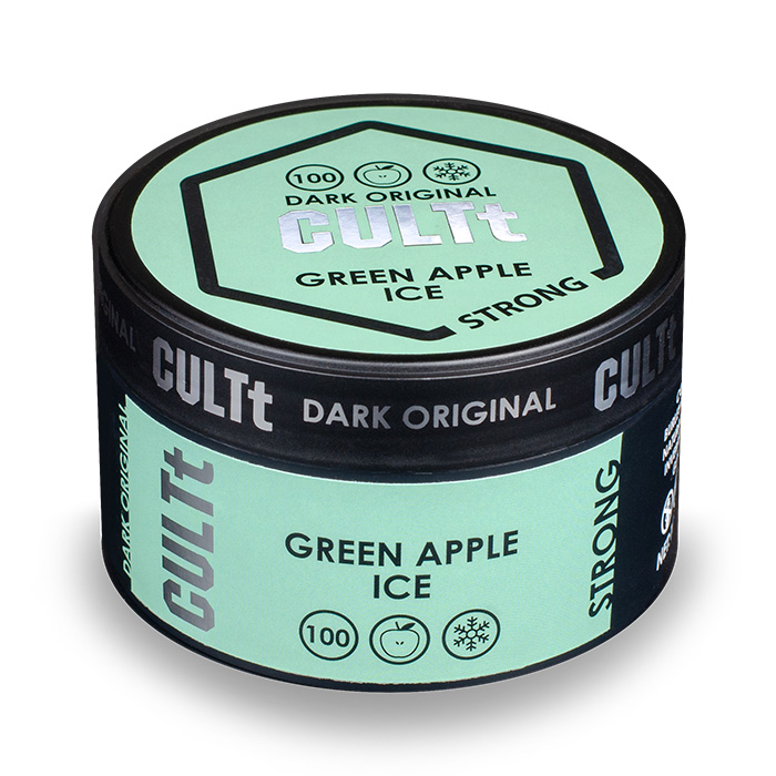 Тютюн CULTt DS100 Green Apple Ice (Зелене яблуко, Лід)