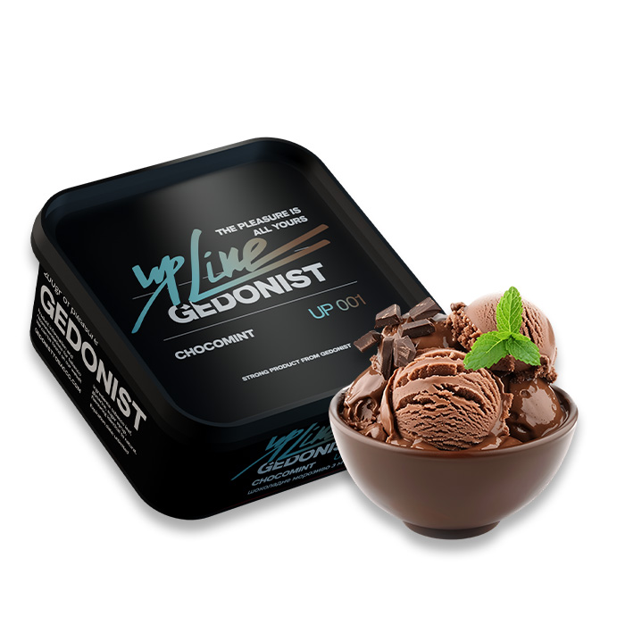 Тютюн Gedonist UPLine Choco Mint № 001 (Морозиво, Шоколад, М’ята)