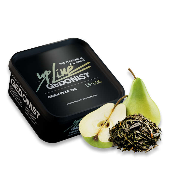 Табак Gedonist UPLine Green Pear Tea № 005 (Груша с зеленым чаем)