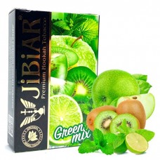 Тютюн Jibiar Green mix (Зелене яблуко, Ківі, Лайм, М'ята) 50 г