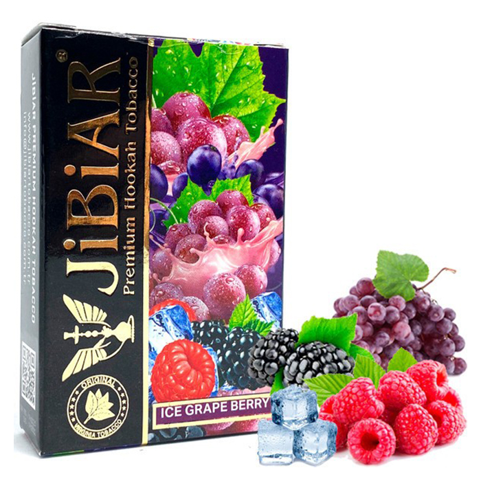 Тютюн Jibiar Ice Grape Berry (Лід, Малина, Ожина, Виноград)