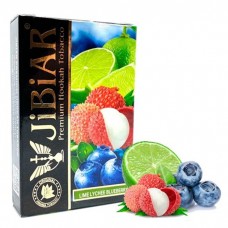 Тютюн Jibiar Lime Lychee Blueberry (Лайм, Лічі, Чорниця) 50 г
