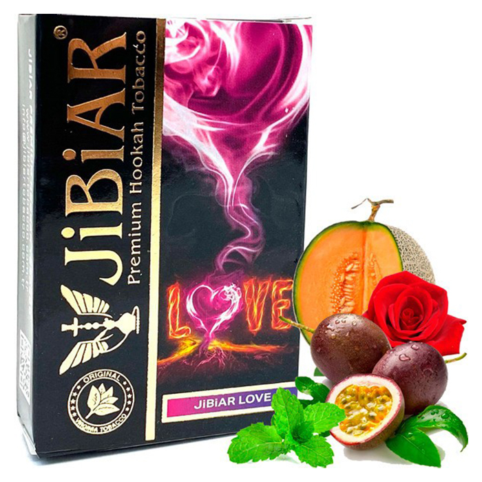 Тютюн Jibiar Love (Диня, Маракуя, М'ята, Троянда)