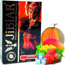 Табак Jibiar Amazon (Дыня, Лед, Манго, Клубника) 50 г