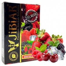 Табак Jibiar Master mix (Малина, Ежевика, Вишня, Клубника, Лед) 50 г