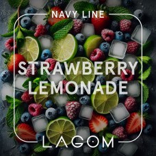 Тютюн Lagom Navy Strawberry lemonade (Полуничний лимонад) 200 г