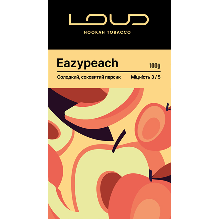 NEW! Тютюн Loud Dark Line Eazypeach (Персик)