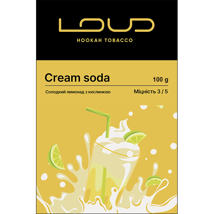 NEW! Тютюн Loud Dark Line Cream soda (Солодкий лимонад з кислинкою)