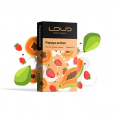 NEW! Тютюн Loud Dark Line Papaya sorbet (Папая, Полуниця, Вершки) 100 г