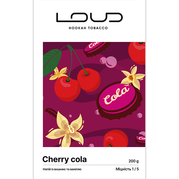 Тютюн Loud Light Line Cherry Cola (Кола, Вишня, Ваніль)