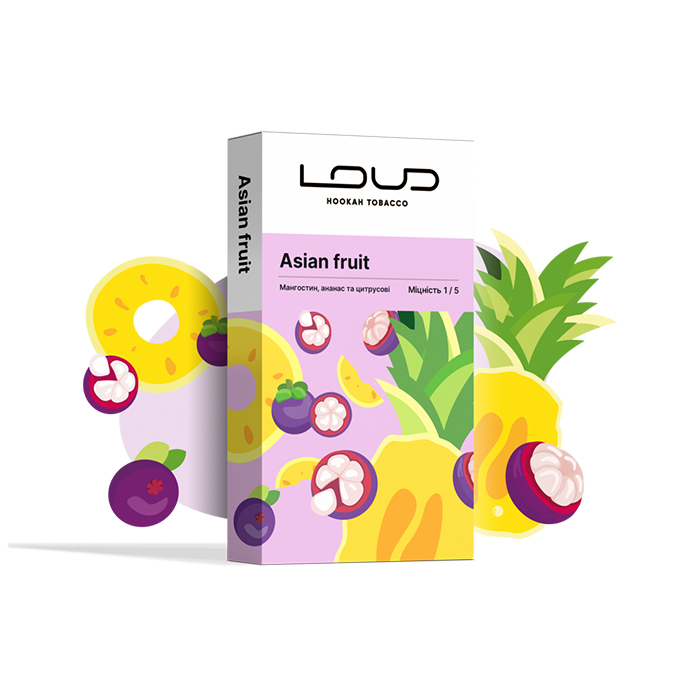 Табак Loud Light Line Asian Fruit (Мангостин, Ананас та цитрусові)