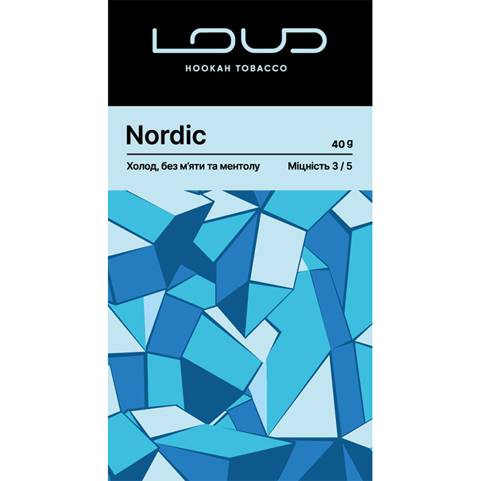 NEW! Тютюн Loud Dark Line Nordic (Холод)
