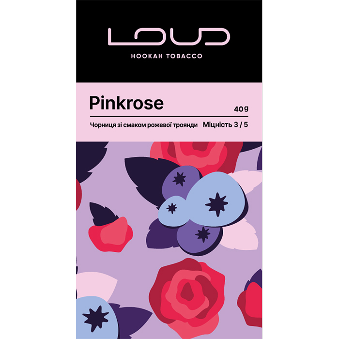 NEW! Табак Loud Dark Line Pinkrose (Черника, роза)