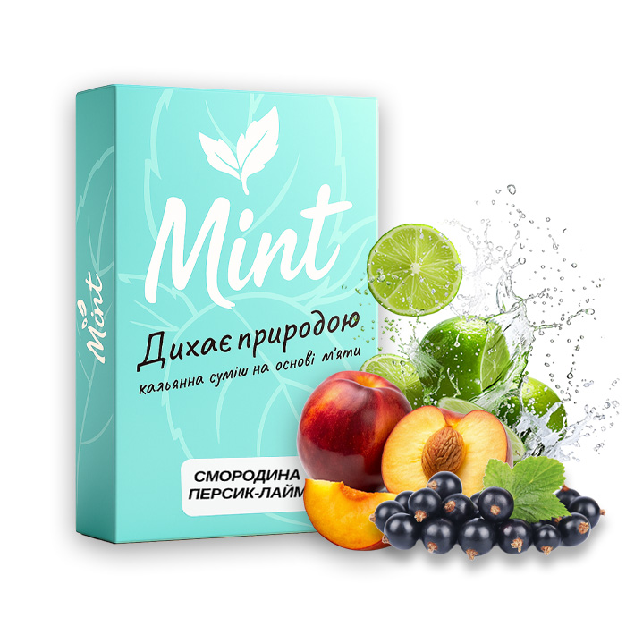 Суміш для кальяну Mint Смородина Персик Лайм