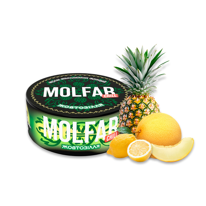Табак Molfar Chill Line Желтозелье (Дыня, Лимон, Ананас)