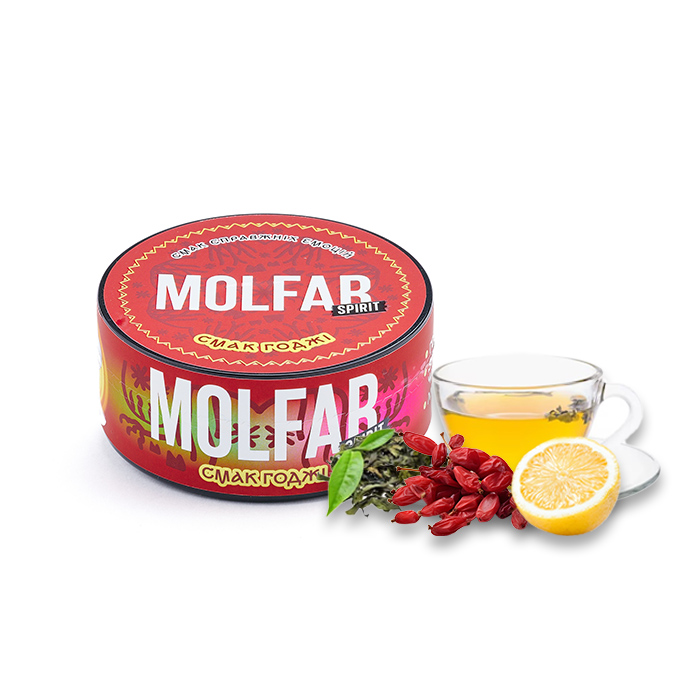 Тютюн Molfar Spirit Line Смак Годжі (Зелений чай, Годжі, Лимон)