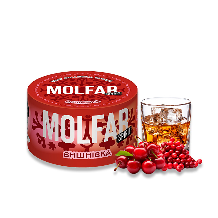 Тютюн Molfar Spirit Line Вишнівка (Віскі, Вишня, Журавлина)