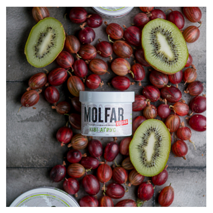 Тютюн Molfar Verginia Line Kiwi, Gooseberry (Ківі, Аґрус)