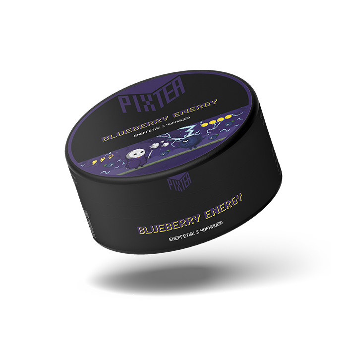 Безнікотинова суміш Pixtea Blueberry Energy (Енергетик, Чорниця)