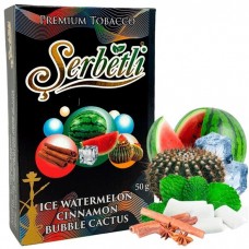 Тютюн Serbetli Ice Watermelon Cinnamon Bubble Cactus (Лід, Кавун, Кориця, Кактус, Жуйка) 50 г