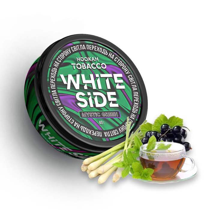 Тютюн White Side Shot Mystic Green (Лемонграс, Чай, Чорна смородина, М'ята)