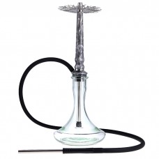 Кальян Tiaga Hookah Astra Crystal Silver на колбе Craft Clear 57 см