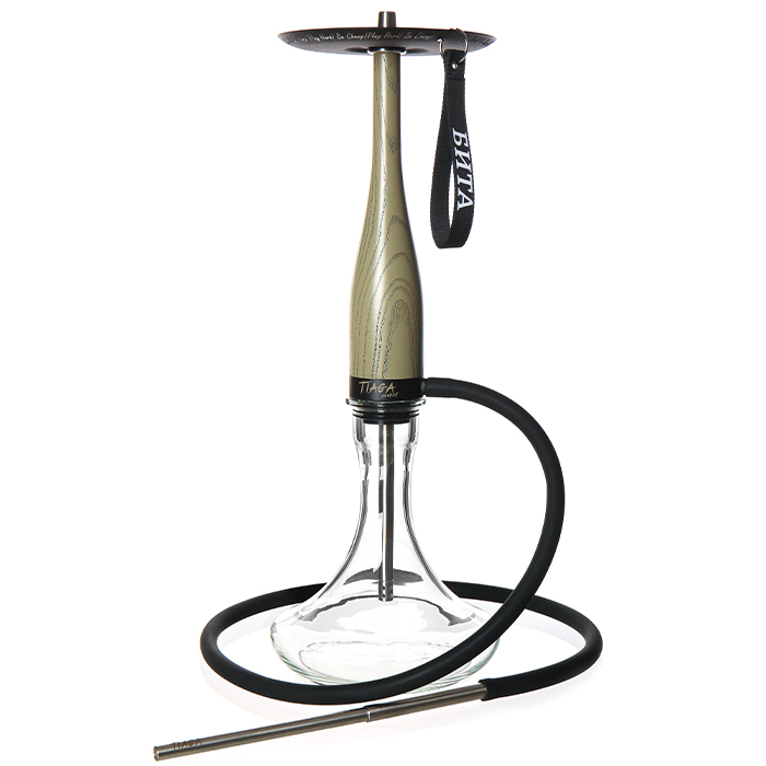 Кальян Tiaga Hookah Бита Khaki на колбі Craft Clear