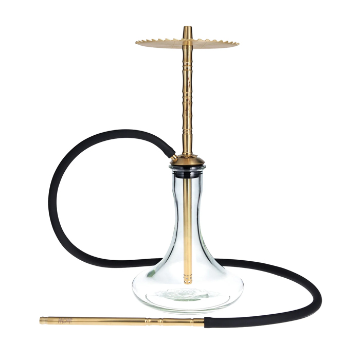Кальян Trumpet Hookah Moar Gold с колбой Craft Clear
