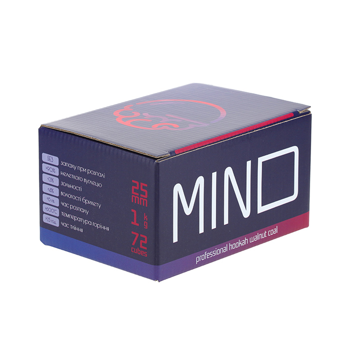 Горіхове вугілля Mind (в коробці)