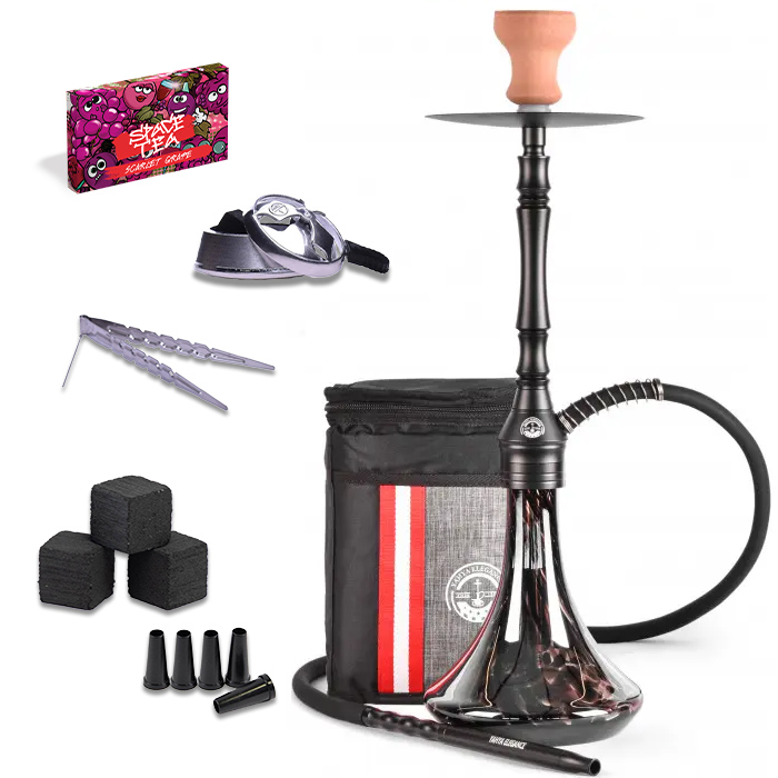 Кальян Yahya Nozzle Black подарунковий набір з аксесуарами